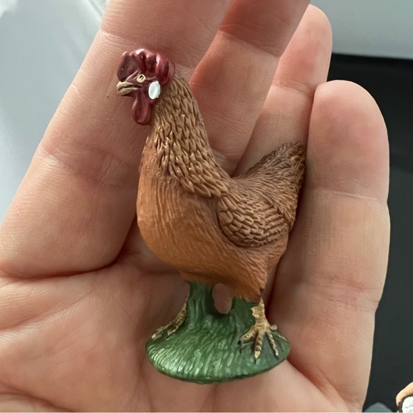 Schleich Lot Rooster Chicks Farmer's Wife with Eggs 2008 2011 - Picture 6 of 12